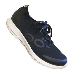 OOFOS OOMG SPORT LACE-UP Sneaker - BLACK & WHITE - Womens Size 10